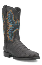 Dingo Trail Boss Alligator Embossed Cowboy Boot in Black at Nordstrom, Size 10