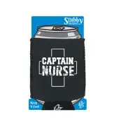 Captain Nurse Funny Novelty stubbie holders Stubby Holder