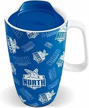 AFL Ceramic Travel Coffee Mug - North Melbourne Kangaroos - Drink Cup with Lid