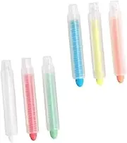 NUOBESTY 6 Pack Erasable Chalk Dust- Blackboard Chalks Portable Teaching Tool for Boys and Girls Random Color