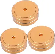 UPKOCH 3pcs Aluminum Speaker Isolation Pad Subwoofer Feet Mat Non-slip Floor Protector for Computer Case