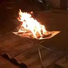 Stainless Steel Campfire Stand Foldable Portable Fire Pit for Camping Outdoor