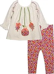 [Bonnie Jean] Girls Size 12M-6X Thanksgiving Harvest Tunic Top Pant Set