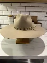 BRIXTON Women’s Casual Leigh Sand Felted Wool Fedora 11211 Sun Hat (Size Small)