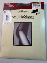 Worthington Sensible Sheers Super Shaper Pantyhose Control Top Queen Short Grey