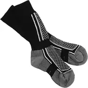 [GAROZATION] Breathable Child Equestrian Socks High-Compression Cycling Socks for Hiking Riding Grey
