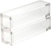 HEALSOPTHY 2Pcs Magnetic Dice Storage Box Clear Acrylic Organizer for Dice for Home Office and Gaming Accessories Dice Enthusiasts