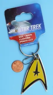 Star Trek KEYCHAIN '15 vtg Command Insignia CBS Studios ORIGINAL PACKAGING