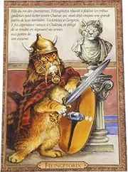 Sebrine Felingetrix Welkingetrix Cat Postcard, Postcard, Chats enchantes 94146PC