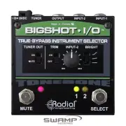 Radial BigShot-I/O Instrument Selector True-bypass Shunt Level Control A/B Pedal