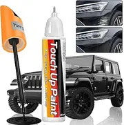 Galitoon Car Paint Pen, Car Paint Repair, 2-in-1 Car Paint Pen, Quick and Easy Solution to Repair Smaller Car Scratches, 0.8 fl oz Paint Pen White (Black)