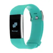 115D Plus 0.96inch Life Waterproof Smart Watch Heart Rate Monitor Remote Camera Pedometer Fitness Tracker Sport Bracelet GREEN COLOR