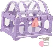 Homoyoyo Toy Treasure Chest for Boys and Girls Vintage Decorative Box Lock Boys and Girls Jewelry Storage Box for Classroom