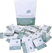 NEATwipes Hand Sanitizing Wipes | Travel Size | Disposable Wet Wipe & Planet Friendly | Lavender Essential Oil & Soothing Aloe | 24 Individually Wrapped Wipes per Package