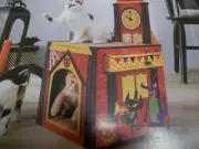 Cat Scratcher Clock Tower Hyde and EEK! Cat House