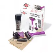 Artistic Impressions: UK-Made Block Printing Kit - 2 Ink Rollers, 3 Lino Cutters