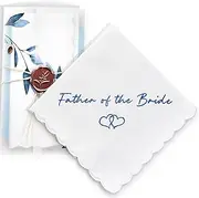 [W&F GIFT] Wedding Handkerchief - Father of the Bride - LE, Father of the Bride