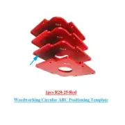 1PCS Radius Jig Woodworking Trimming Router Positioning Template R20-R25 Red