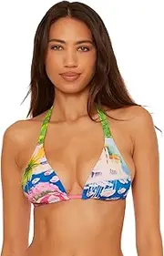 [BECCA] Women's Positano Triangle Bikini Top, Adjustable, Tie Back, Swimwear Separates