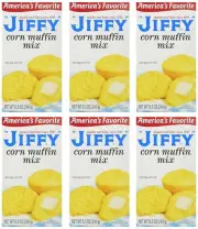 (6 Pack)- Jiffy Corn Muffin Mix, ZERO Trans Fat, 8.5 Oz. Box