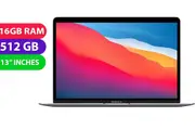 Apple Macbook Air 2020 (M1, 16GB RAM, 512GB, Space Grey) - Refurbished (Excellent)