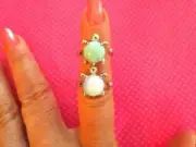 Sea turtle turquoise opal rings SET OF 2