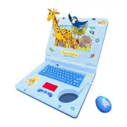Kids Laptop Educational Learning Computer For Kids Ages 3+,sound Effects & Music Girls Toy Pretend Laptop TAO Blue