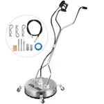 VEVOR Pressure Washer Surface Cleaner, 21'', Max. 4000 PSI Pressure by 3 Nozzles for Cleaning Driveways, Sidewalks, Stainless Steel Frame w/Rotating D