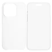 For iPhone 15 Pro Max Clear Case TPU+Acrylic Phone Cover with PET Screen Film