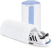 [Luxear] 2Pcs Shoe Washing Machine Bags, Laundry Bag for Shoes Washer and Dryer, Reusable Shoe Cleaning Bag Fluffy Fiber Inside, Sneaker Mesh Laundry Bags for All Shoes, Large Size, 18 x 33CM