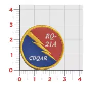MARINE CORPS RPV-3 CDQAR HOOK & LOOP EMBROIDERED PATCH