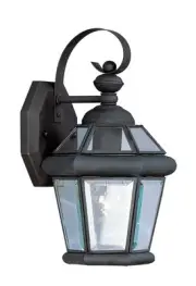 Livex Lighting 2061-04 Georgetown 1 Light 12 inch Black Outdoor Wall Lantern