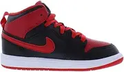 [Nike] Air Jordan 1 Pre School Shoes Black/Fire Red-White DQ8424 060 - Size 3y