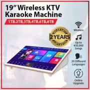 New 19-inch Home KTV Touch Screen Wireless Portable Party Karaoke Machine System