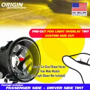 Yellow Precut Fog Light Overlay Tint Covers Film Fits Honda CR-V 2015-2016