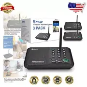 Expandable Wireless Intercom with Monitor Function - Long Range & Touch Control