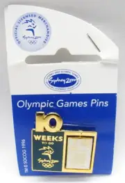 10 WEEKS TO GO CALENDER ROTATE SYDNEY OLYMPIC GAMES 2000 PIN BADGE COLLECT #322
