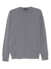 [Roberto Collina] Roberto Collina-Maglione Girocollo In Lana E Cashmere MÉLange-Uomo 50 IT