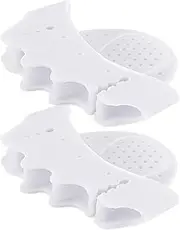 Toe Spreader | 2X Silicone Overlapping Toe Separator,Foot Corrector Cushion Forefoot Half-Size Pad for Walking Home Yoga Running Women Men Daily Use High Heels Exercise Dancing