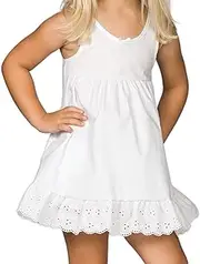 [IC Collections] I.C. Collections Little Girls White Adjustable Tea-Length Slip, 2T - 6X