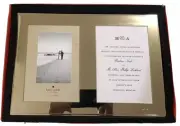 Kate Spade Picture Frame Double Darling Point 5x7 Wedding Silver Plate Lennox