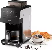 Galanz 2-In-1 Grind and Brew Coffee Maker with Adjustable Grind Size, Digital L
