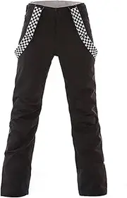 [GS SNOWING] Women's Insulated Snow Pants Waterproof Windproof Snowboard Ski Bibs with Detachable Suspenders