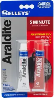 Selleys Araldite 5 Minute Epoxy Adhesive 35 Ml, Clear