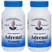 Christopher's Original Formulas Adrenal Formula, 100 Veg Caps 2 Pack