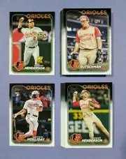 2024 Topps ~ Baltimore Orioles 40 Card Team Set ASG w/Update & Series 1 & 2
