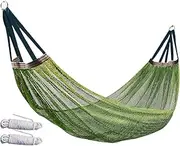 Camping Hammock - Outdoor Swing Hammock | Netting Tree Hammocks for Outside | Portable Tree Swing with Strong Load Capacity for Outdoor Backyard Garden Balcony Hiking Meditation Travel