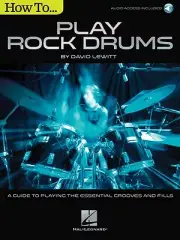 How to Play Rock Drums Drum Instruction Book Audio Online NEW 000138541