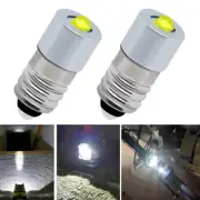 2 Pack Polarity White LED 5W E10 Screw Bulb for 6.0V PETZL 4-Cell Headlamp