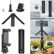 Mini Extension Tripod Fixed Bracket for Insta360 X4/Osmo Pocket 3 Action Camera